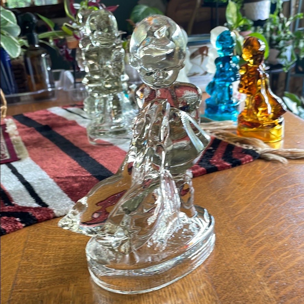 Hummel girl with geese Glass Figurine